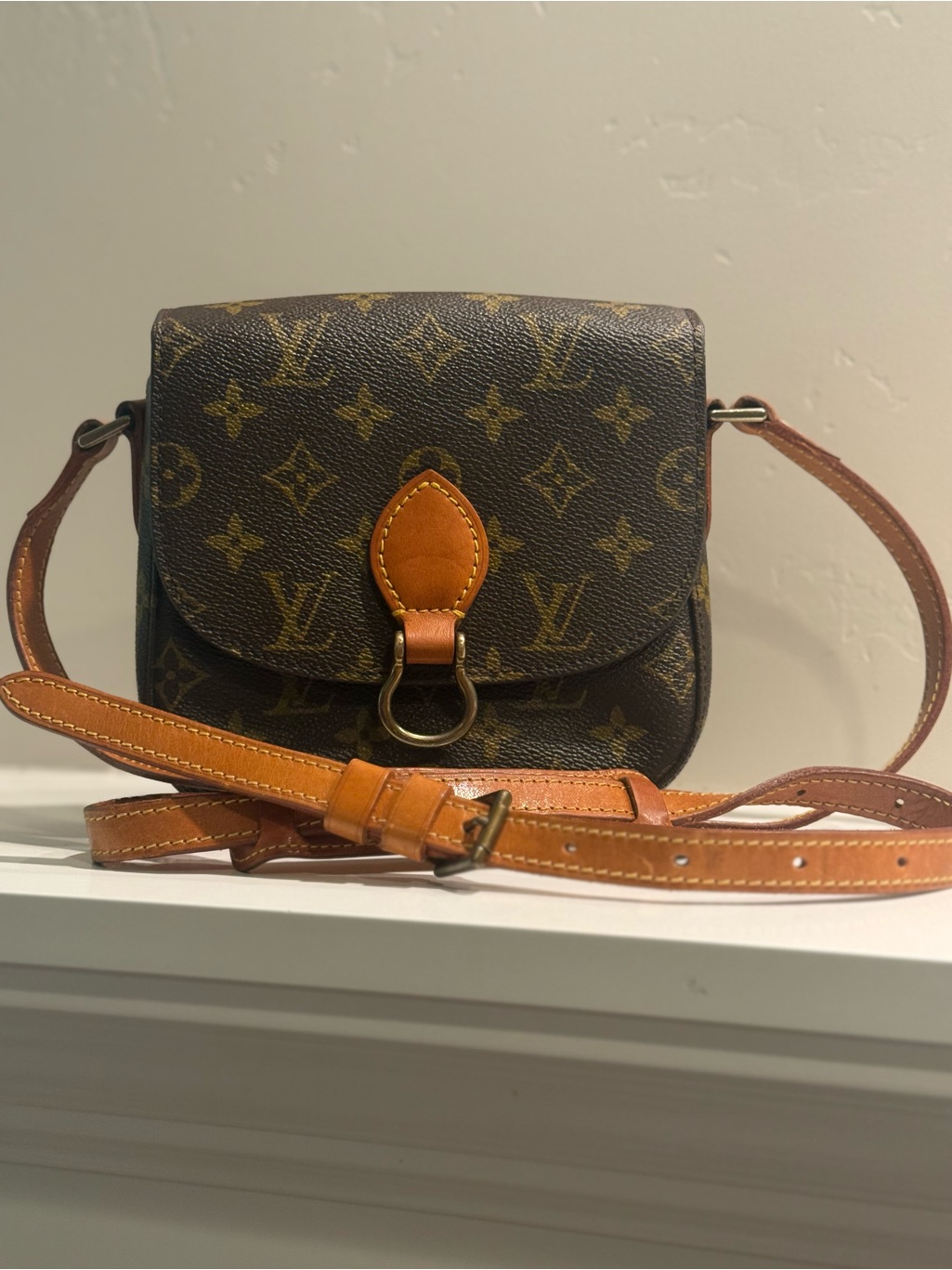 Louis Vuitton Monogram Saint Cloud Pm Crossbody Or Shoulder Bag Vintage